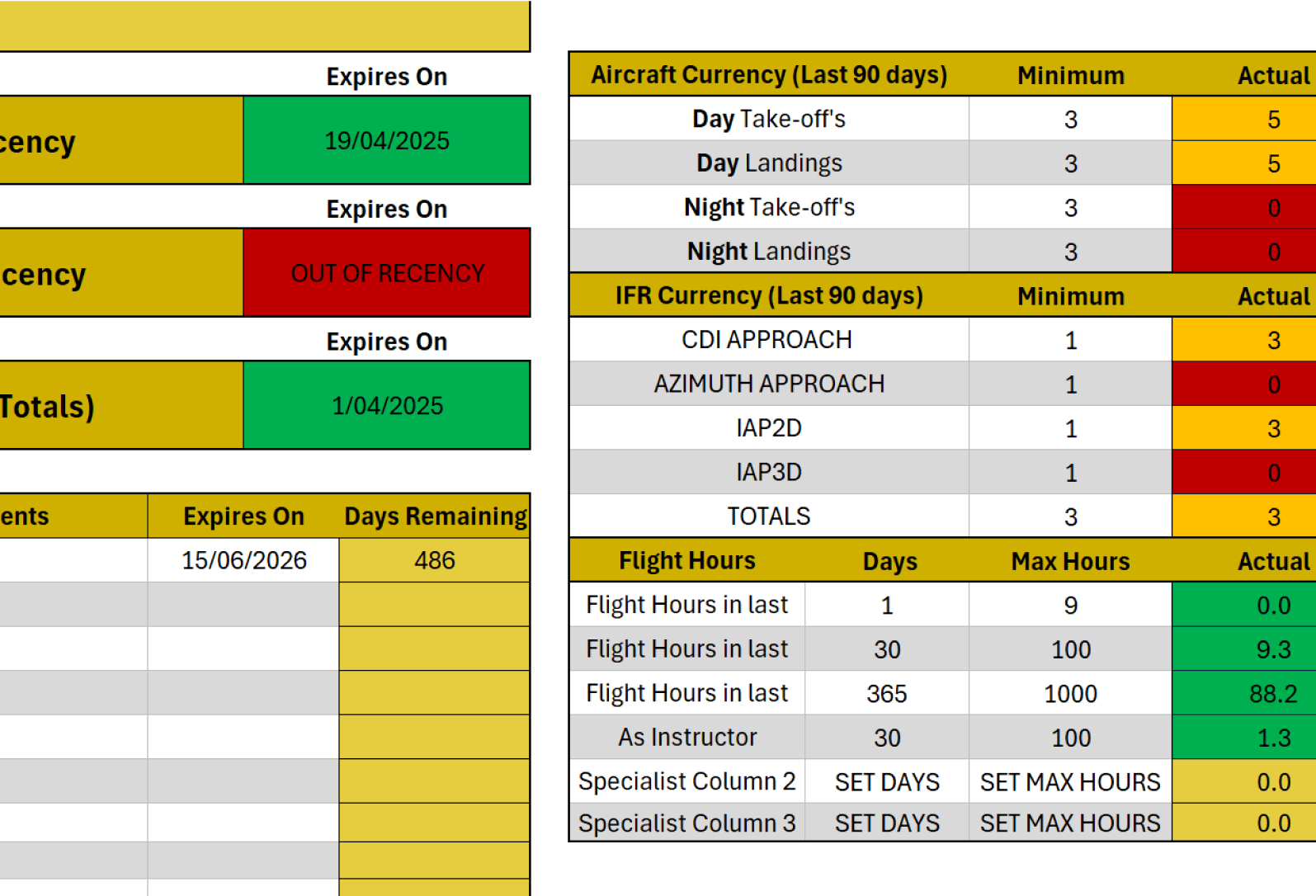 February 2025 Update - Smarter Recency and Flight & Duty Tracking!