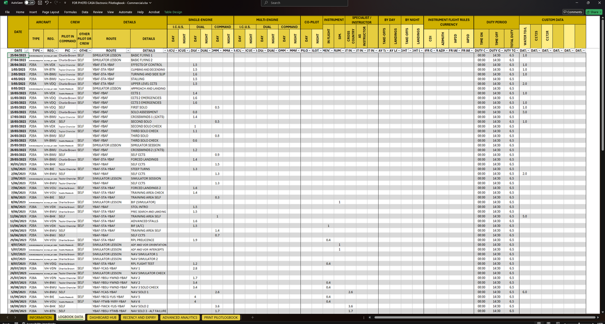 Pilotlogbook – PILOTLOGBOOK